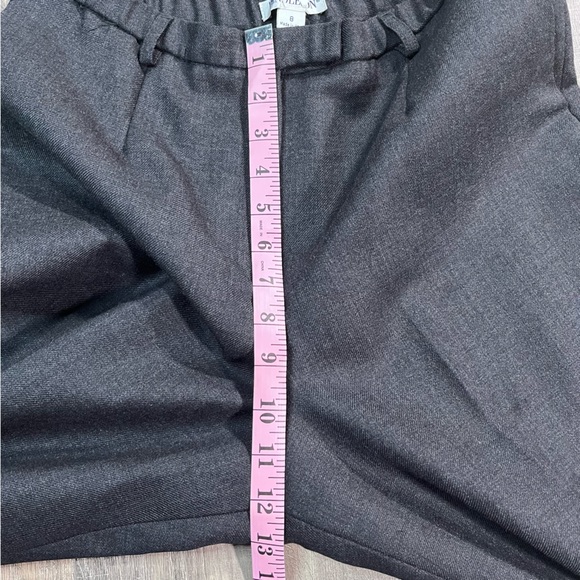 Vintage Pendleton Virgin Wool Charcoal Pleated Trousers size 8 - Picture 7 of 8